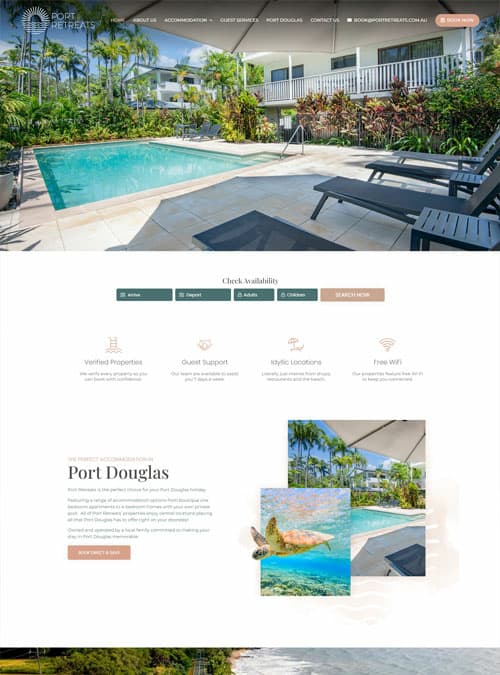 Transportation Industry 10 hotel website port retreat